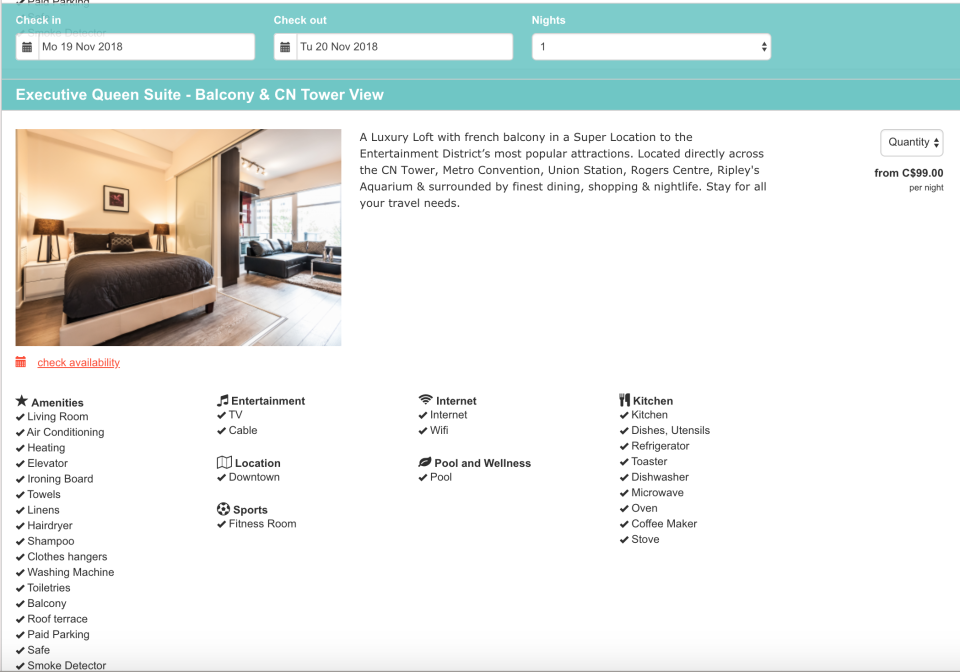 screenshot of Booking Automation